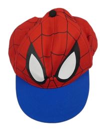 Červeno-safírová plátěná kšiltovka - Spider-man MARVEL