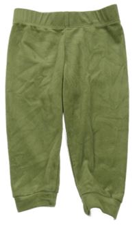 Khaki plyšové nohavice lupilu