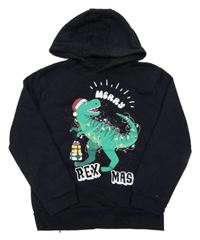 Čierna mikina s T-Rexem a kapucňou PRIMARK