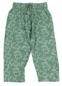 Zelené pyžamové kalhoty Prasátko Peppa