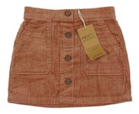 Nové - Staroružová menšestrová sukňa s gombíkmi Next