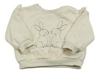 Béžová mikina s králikmi a volánikmi M&S