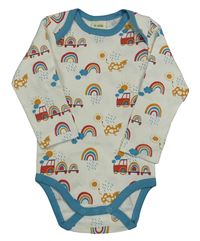 Bílé body s traktory a duhami Alana