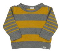 Sivo-okrová pruhovaná mikina GAP