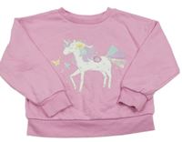 Ružová mikina s jednorožcom Primark