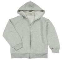 Svetlosivá melírovaná prepínaci mikina s kapucňou H&M