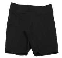 Čierne športové elastické kraťasy TCM