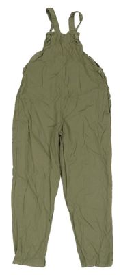 Khaki plátěné laclové kalhoty Next