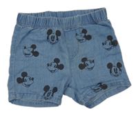 Modré kraťasy riflového vzhledu s Mickeym H&M