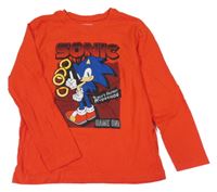 Červené tričko so Sonicem