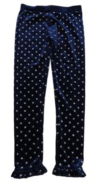 Tmavomodré sametové legíny s hvězdičkami Primark