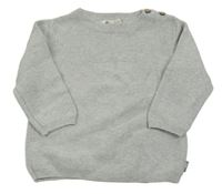 Sivý ľahký sveter s hviezdou