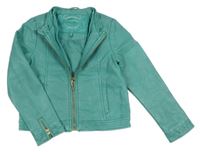 Zelený crop koženkový krivák pampolina