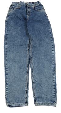 Tmavomodré melírované rifle 