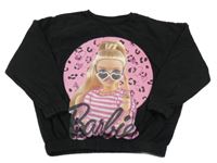 Černá oversize mikina s Barbie 