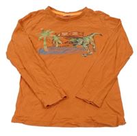 Oranžové triko s dinem S. Oliver
