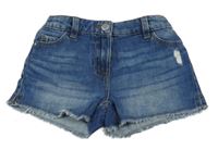 Modré riflové kraťasy Next