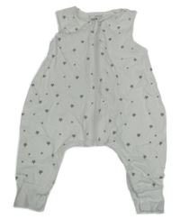 Bílý spací pytel/overal s hvězdami Lily & Dan