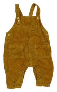 Hnědé laclové manšestráky s kapsami H&M