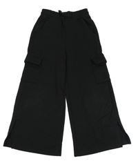 Čierne široké tepláky s vreckami Primark