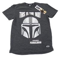 Nové - tmavošedé tričko se StarWars Primark