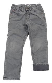 Šedé zateplené skinny rifle C&A