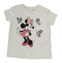 Bílé tričko s Minnie H&M