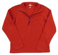 Červená fleecová funkčná mikina Mountain Warehouse