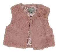 Ružová kožušinová podšitá vesta Primark