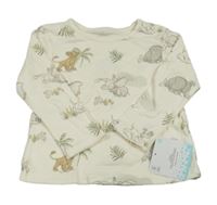 Nové - Béžové triko se zvířátky Disney