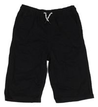 Čierne plátenné kraťasy Chapter young