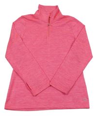 Neónově ružová melírovaná športová mikina M&S