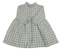Sivo-biele kockované šaty Jojo Maman Bébé