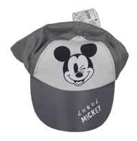 Nové - Šedo-bílá kšiltovka s Mickeym 