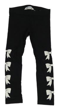 Čierne legíny s mašľami H&M