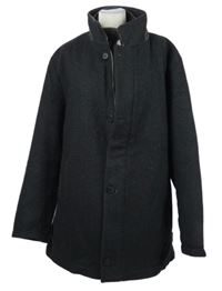 Pánská černá vlněná zateplená bunda Bugatti 