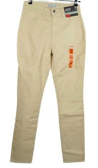 Nové - Dámské béžové potažené skinny kalhoty Primark 