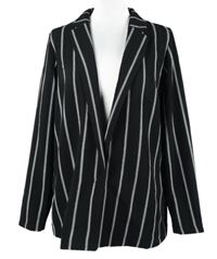 Dámský černý proužkovaný blejzr H&M