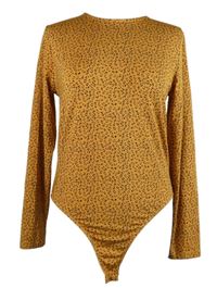 Dámske oranžovo-čierne vzorované body TU