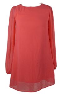 Dámska ružová šifónová šatová tunika Atmosphere