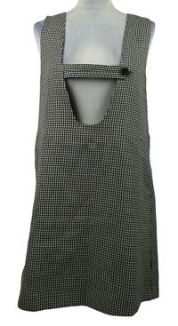 Dámské černo-bílé vzorované šaty MNG 