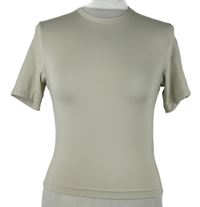 Dámske béžové športové crop tričko H&M