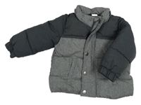 Sivá šušťáková zateplená bunda H&M