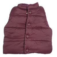 Vínová šušťáková zateplená vesta George