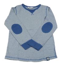 Modro-biele pruhované tričko H&M