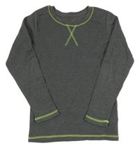 Sivé rebrované thermo tričko Kiki&Koko