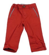 Červené plátenné chino nohavice GAP