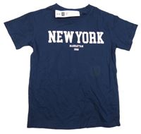 Nové - Tmavomodré tričko s nápisem F&F