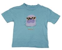 Modré tričko s tuleněm 