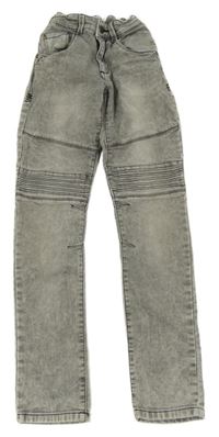 Světlešedé skinny rifle